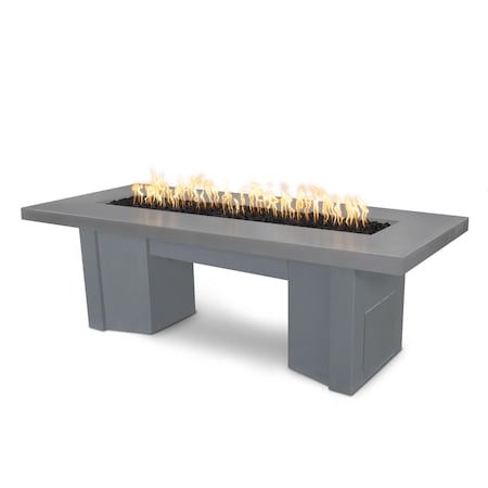 The Outdoor Plus 78 Alameda Fire Table Smooth Concrete, Match Lit, Natrual Gray Concrete Top, Natural Gas OPT-ALMGFRC78-NGY-GRY-NG